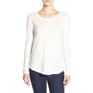 Madewell White Long Sleeve Tee